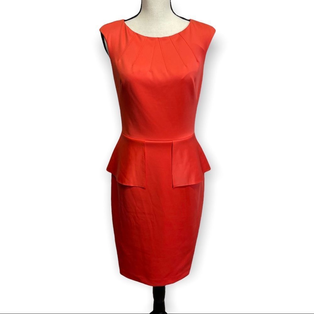 Nine West Sheath Peplum Dress